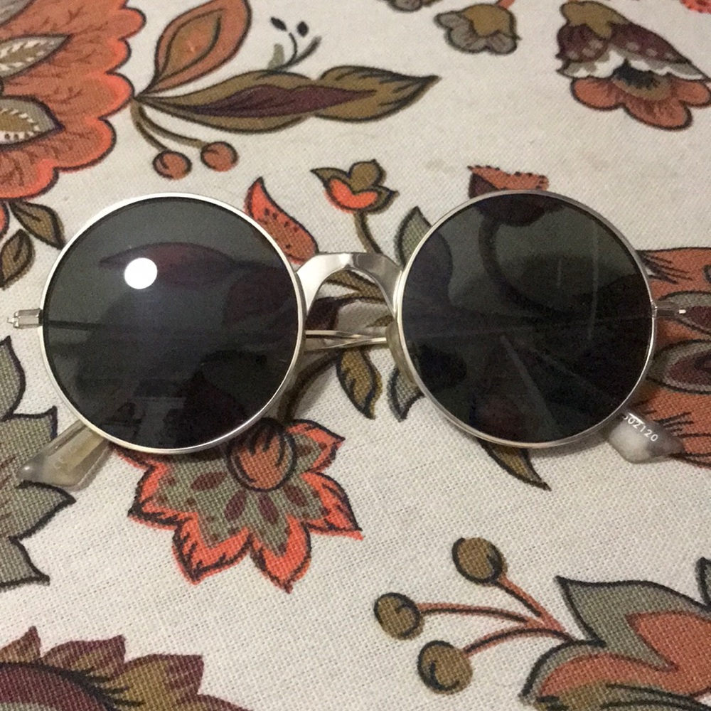 Le Specs gold round sunglasses super retro